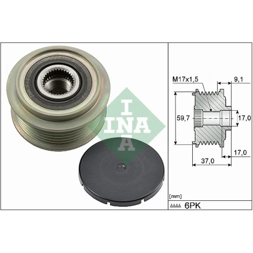 SPRZĘGŁO WOLNEGO KOŁA, ALTERNATOR - 0