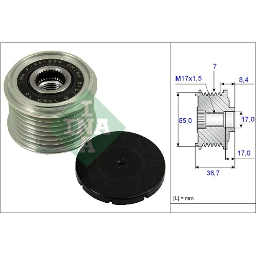 SPRZĘGŁO WOLNEGO KOŁA, ALTERNATOR - 0