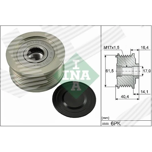 SPRZĘGŁO WOLNEGO KOŁA, ALTERNATOR - 0