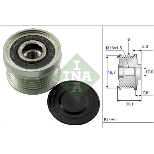 SPRZĘGŁO WOLNEGO KOŁA, ALTERNATOR - 0