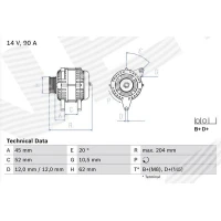 Alternator samochodowy