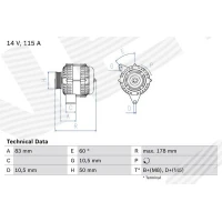 Alternator samochodowy