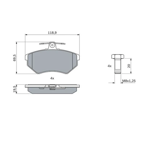 KLOCKI HAMULCOWE - 6