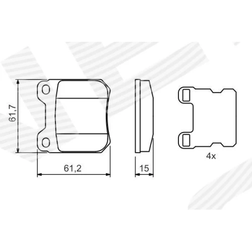 KLOCKI HAMULCOWE - 4