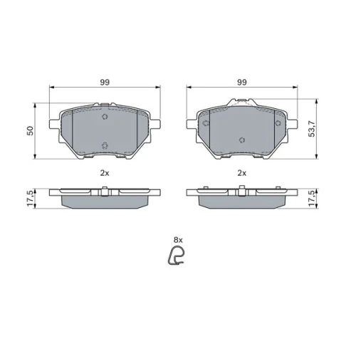 KLOCKI HAMULCOWE - 6