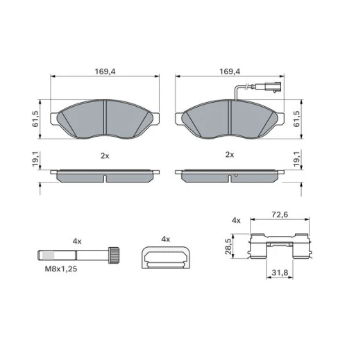 KLOCKI HAMULCOWE - 6