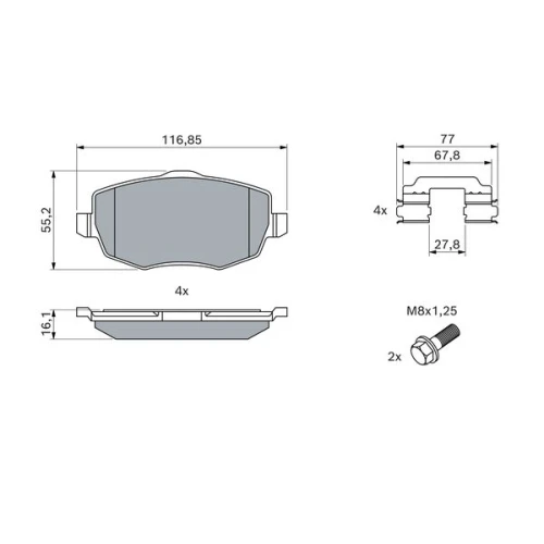 KLOCKI HAMULCOWE - 4