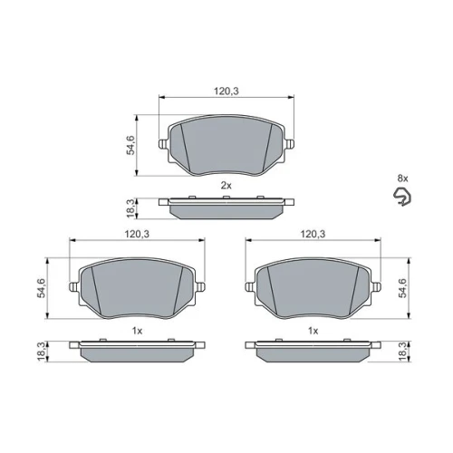 KLOCKI HAMULCOWE - 4