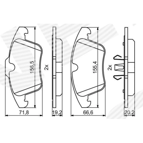 KLOCKI HAMULCOWE - 4