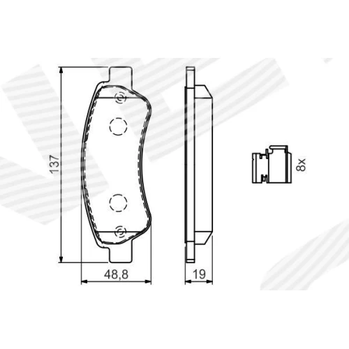 KLOCKI HAMULCOWE - 6