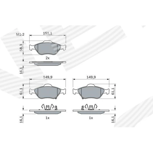 KLOCKI HAMULCOWE - 4