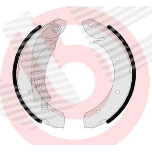 КОМПЛЕКТ ТОРМОЗНЫХ КОЛОДОК - 0