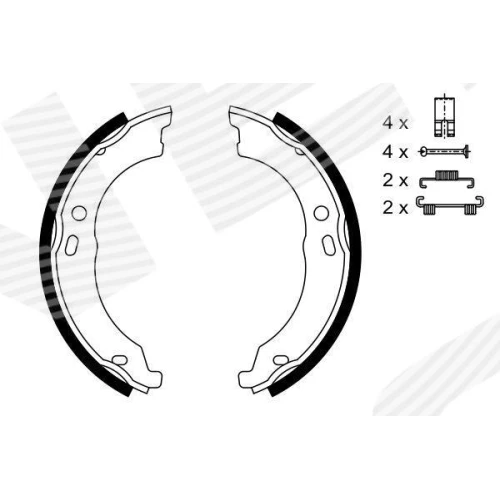 КОМПЛЕКТ ТОРМОЗНЫХ КОЛОДОК - 4