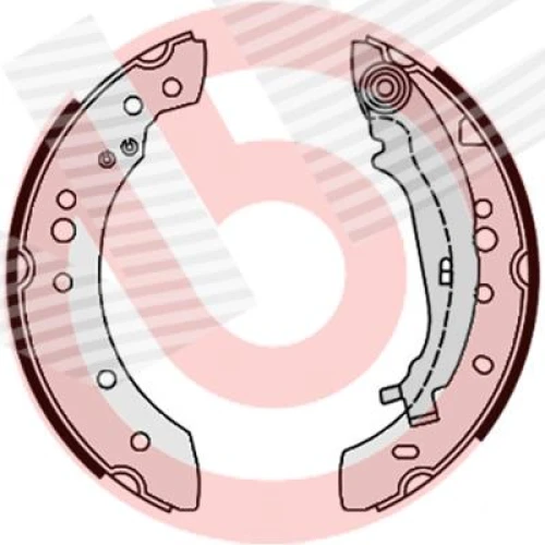 КОМПЛЕКТ ТОРМОЗНЫХ КОЛОДОК - 0