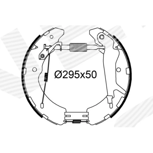 КОМПЛЕКТ ТОРМОЗНЫХ КОЛОДОК - 0