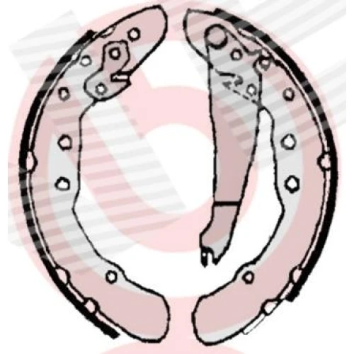 КОМПЛЕКТ ТОРМОЗНЫХ КОЛОДОК - 0