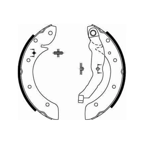 КОМПЛЕКТ ТОРМОЗНЫХ КОЛОДОК - 1
