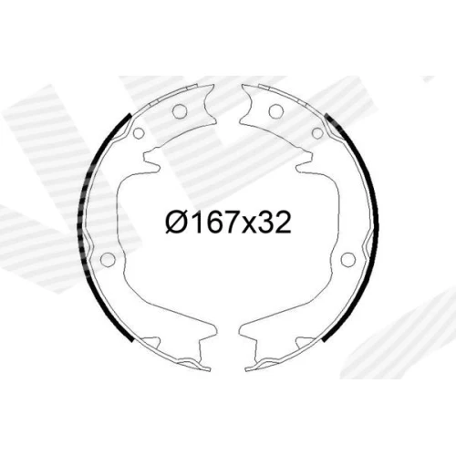 КОМПЛЕКТ ТОРМОЗНЫХ КОЛОДОК - 0