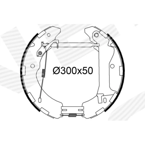 КОМПЛЕКТ ТОРМОЗНЫХ КОЛОДОК - 0