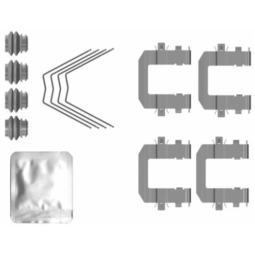 КОМПЛЕКТ ПРИНАДЛЕЖНОСТЕЙ ДЛЯ ТОРМОЗНЫХ КОЛОДОК - 0