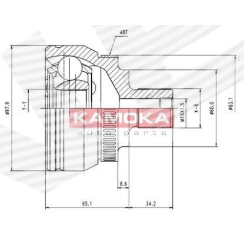 КОМПЛЕКТ ШАРНИРОВ ПРИВОДНОГО ВАЛА - 0