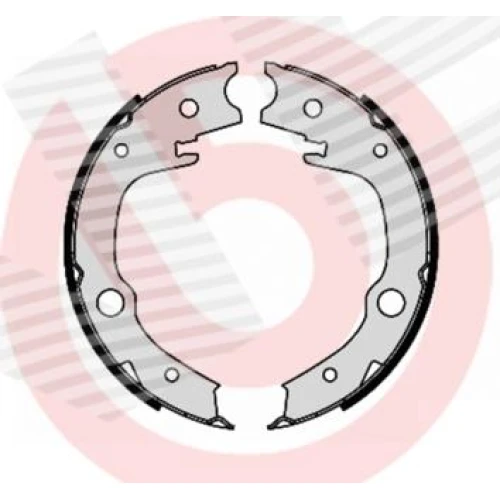 ТОРМОЗНЫЕ КОЛОДКИ РУЧНОГО ТОРМОЗА - 0