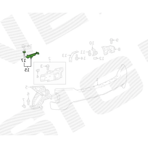 КРЕПЛЕНИЕ БАМПЕРА - 3
