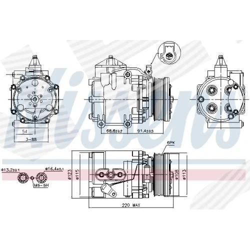 КОМПРЕССОР КОНДИЦИОНЕРА - 4